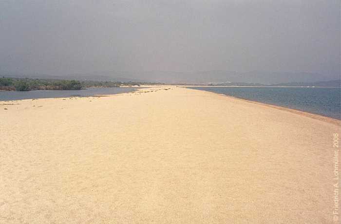 Beach north of Palau, northern Sardinia