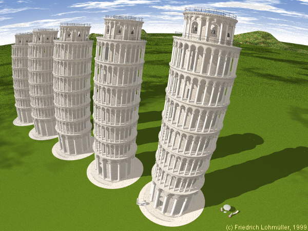 Il campanile di Pisa x 5