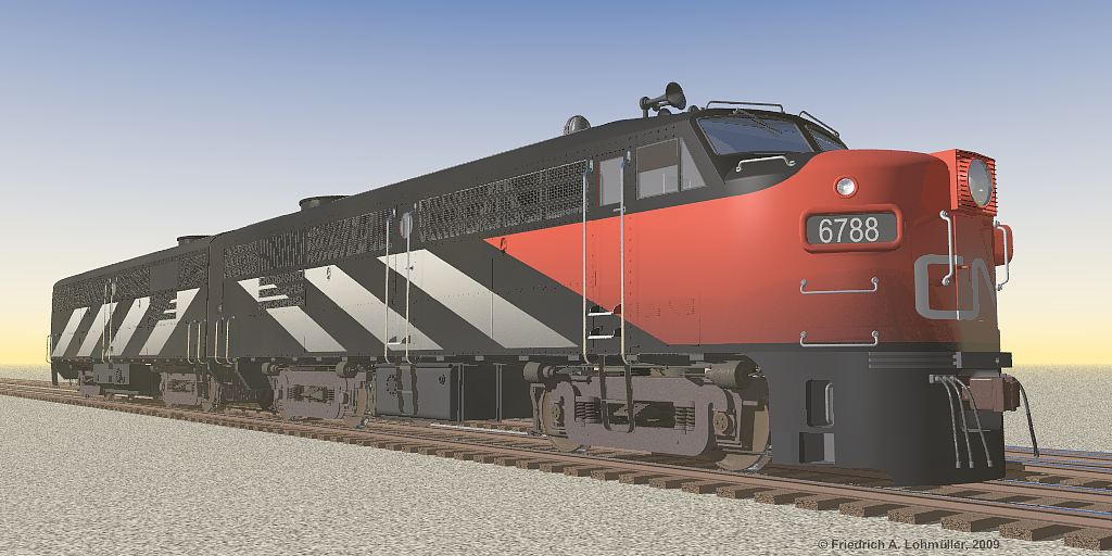 Canadian Pacific - Diesel Railroad Engine Alco FA4