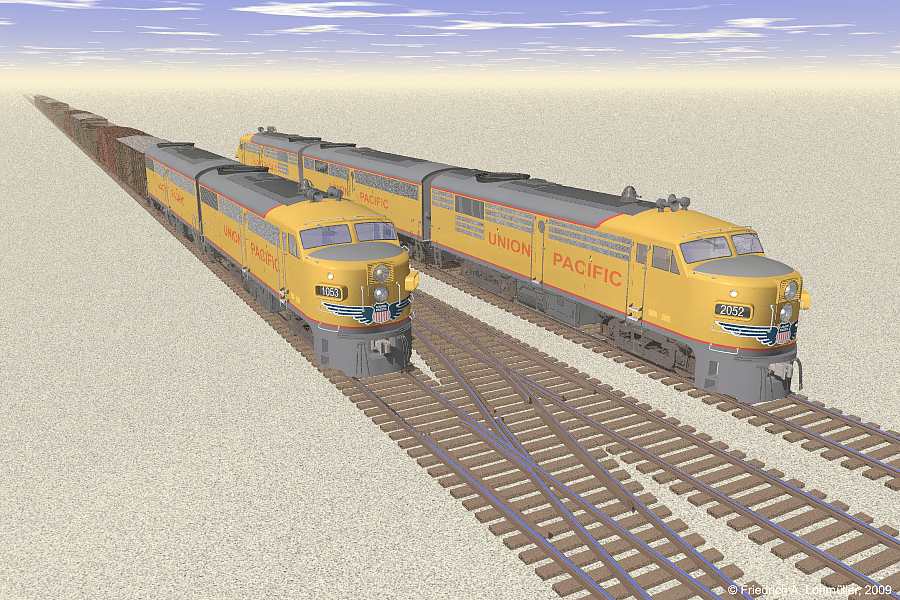 American Diesel Railroad Engines  ALCO PA1 + FA4