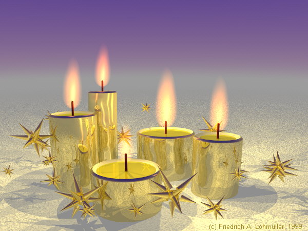 golden candles