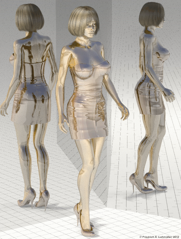 Model in Gold (animated gif 7.5 MB)