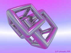 Wireframe Cube 600x450