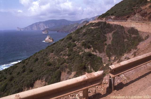 Strada da Fontanamare a Nebida e Masua