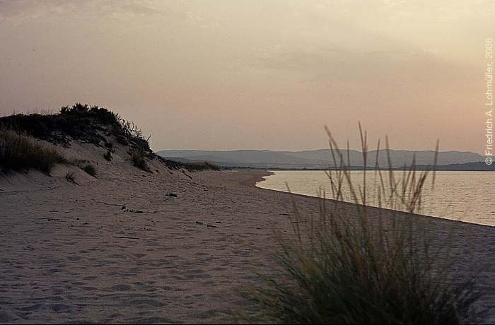 Beach north of Palau, northern Sardinia