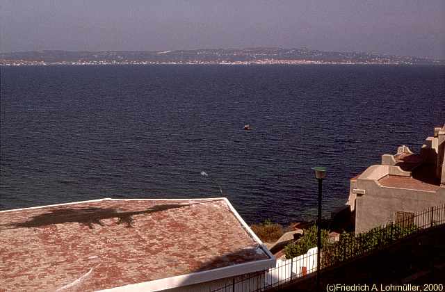 Carloforte, Isola di San Pietro,  view from Calasetta