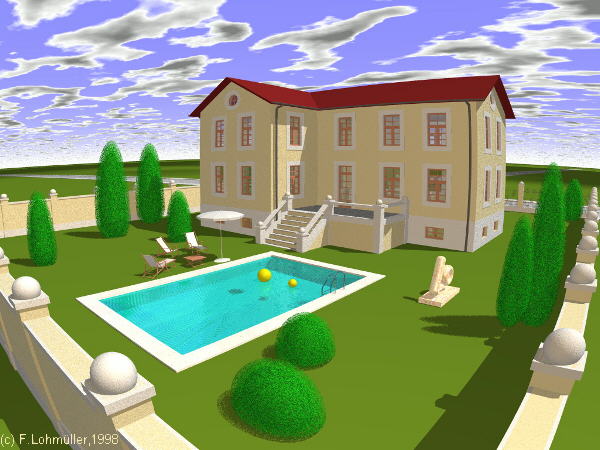 house with pool