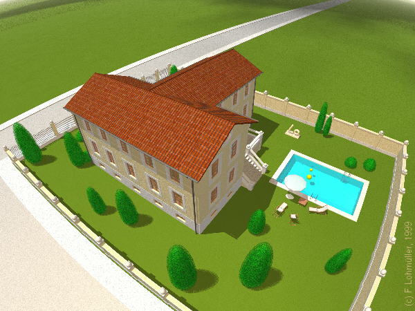 house with pool