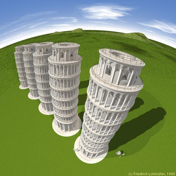 Il campanile di Pisa x 5