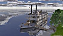 Sternwheeler Steamboat