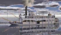 Sternwheeler Steamboat