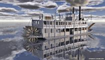 Sternwheeler Steamboat