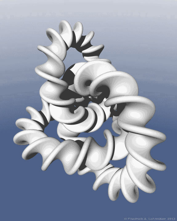 Twisted Moebius (3), gif animation 12.1 MB