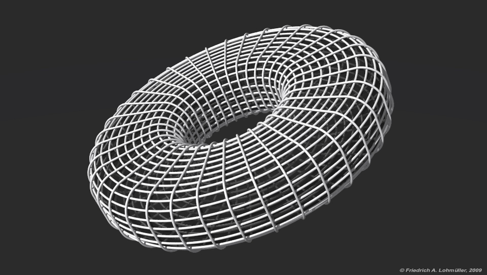 Wireframe Torus(6) mpeg 4.6 MB