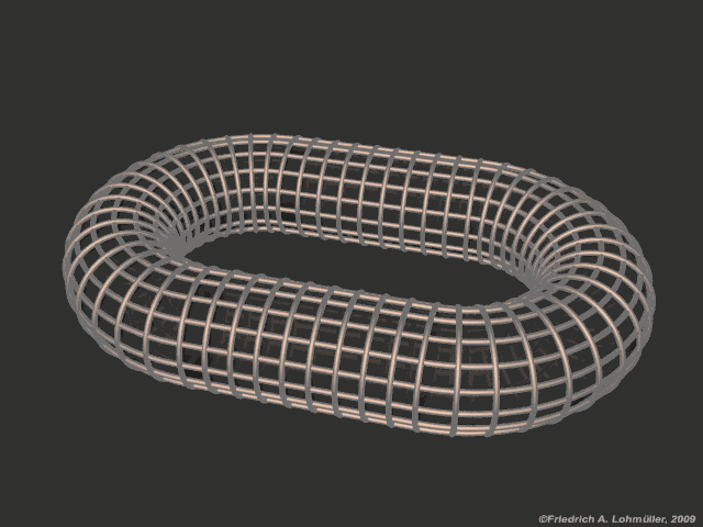 Wireframe Chain Link, gif animation 870 kB