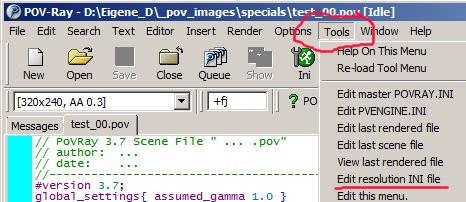 POV-Ray tools