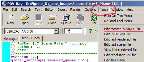 POV-Ray tools