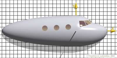 airplane with windows