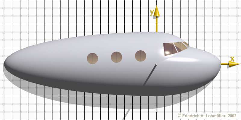 airplane with windows