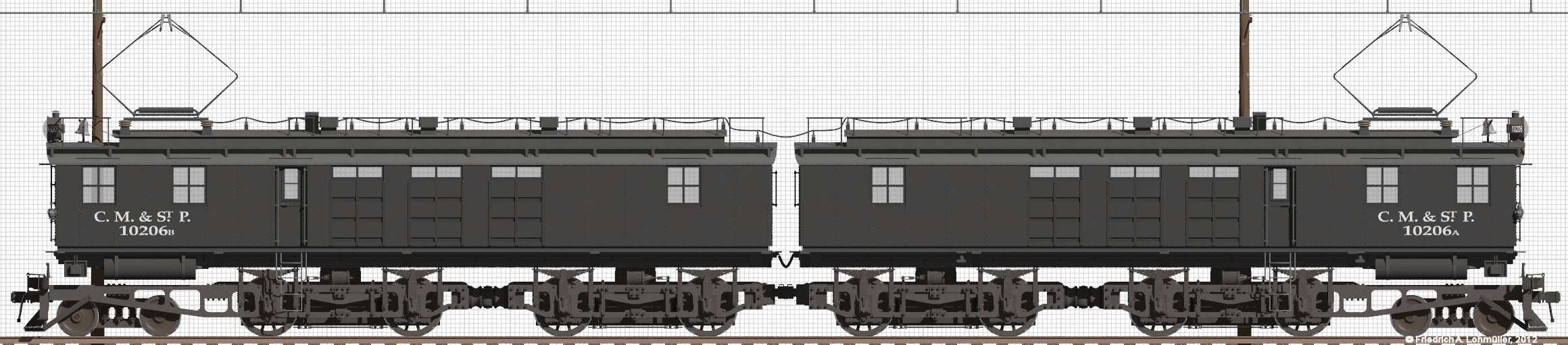 Electric Locomotive GE ALCO EF-1 MILW