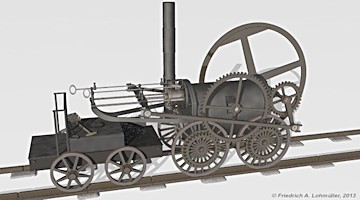 Trevithick's Locomotive 'Colebrookdale'