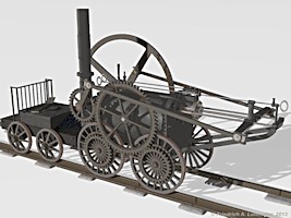 Trevithick's Locomotive 'Pen-y-Darren'